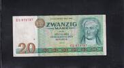 Deutschland, DDR, 20 Mark Ro.362a, DDR-24a, Typendruck, KN 6stellig, Serie:EG, -