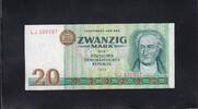 Deutschland, DDR, 20 Mark Ro.362a, DDR-24a, Typendruck, KN 6stellig, Serie:LJ, -
