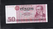 Deutschland DDR, 50 Mark Ro.360a, DDR-22a, Typensatz Serie: DG, -