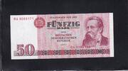 Deutschland DDR, 50 Mark Ro.360a, DDR-22a, Typensatz Serie: BA, -