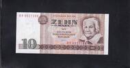 Deutschland DDR, 10 Mark Ro.359c, DDR-21c,Computersatz, KN 7stellig, Serie: BR, -
