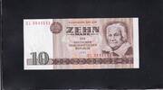 Deutschland DDR, 10 Mark Ro.359c, DDR-21c,Computersatz, KN 7stellig, Serie: CL, -