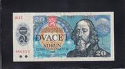 Tschechoslowakei 20 Kronen Serie:H 27, -