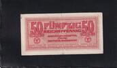 Drittes Reich, Deutsche Wehrmacht, 50 Reichspfennig Ro.504, DWM-5, Wz. Kreuzblüten, -