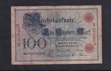 Deutsches Reich, Kaiserreich, 100 Mark Ro.17,DEU-13, Serie: B, Udr.-Bst. D, -