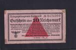 Drittes Reich, Deutsche Wehrmacht, 10 Reichsmark Ro.521a, DWM-27a, Kriegsgefangenen-Lagergeld, -