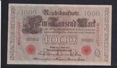 Deutsches Reich, Kaiserreich, 1000 Mark Ro.45c, Deu-40c, KN 7stellig, Serie: J, Udr. Bst. Q, Inflationsausgabe, -