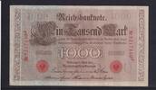 Deutsches Reich, Kaiserreich, 1000 Mark Ro.45c, Deu-40c, KN 7stellig, Serie: J, Udr. Bst. Q, Inflationsausgabe, -