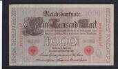 Deutsches Reich, Kaiserreich, 1000 Mark Ro.45c, Deu-40c, KN 7stellig, Serie: J, Udr. Bst. Q, Inflationsausgabe, -