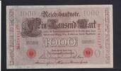 Deutsches Reich, Kaiserreich, 1000 Mark Ro.45c, Deu-40c, KN 7stellig, Serie: H, Udr. Bst. O, Inflationsausgabe, -