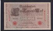 Deutsches Reich, Kaiserreich, 1000 Mark Ro.45c, Deu-40c, KN 7stellig, Serie: H, Udr. Bst. N, Inflationsausgabe, -