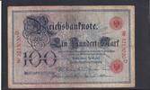 Deutsches Reich, Kaiserreich, 100 Mark Ro.20, DEU-16, Serie: D, Udr. Bst. V, -