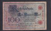 Deutsches Reich, Kaiserreich, 100 Mark Ro.20, DEU-16, Serie: D, Udr. Bst. G, -