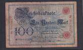 Deutsches Reich, Kaiserreich, 100 Mark Ro.20, DEU-16, Serie: D, Udr. Bst. G, -