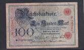 Deutsches Reich, Kaiserreich, 100 Mark Ro.20, DEU-16, Serie: C, Udr. Bst. R, -
