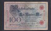 Deutsches Reich, Kaiserreich, 100 Mark Ro.20, DEU-16, Serie: B, Udr. Bst. N, -
