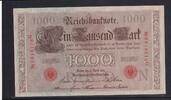 Deutsches Reich, Kaiserreich, 1000 Mark Ro.45c, Deu-40c, KN 7stellig rot, Serie: G, Udr. Bst. N, Inflationsausgabe, -