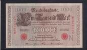 Deutsches Reich, Kaiserreich, 1000 Mark Ro.45c, Deu-40c, KN 7stellig rot, Serie: G, Udr. Bst. N, Inflationsausgabe, -