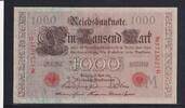 Deutsches Reich, Kaiserreich, 1000 Mark Ro.45c, Deu-40c, KN 7stellig rot, Serie: G, Udr. Bst. M, Inflationsausgabe, -