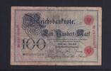 Kaiserreich, Reichsbanknote, 100 Mark Ro.17,DEU-13, Serie: H, Udr.-Bst.B, -
