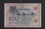 Kaiserreich, Reichsbanknote, 100 Mark Ro.20, DEU-16, Serie: A, Udr. Bst. A, -