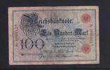 Kaiserreich, Reichsbanknote, 100 Mark Ro.20, DEU-16, Serie: A, Udr. Bst. A, -