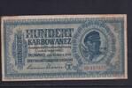 Drittes Reich, Ukraine, 100 Karbowanez Ro.597a, ZWK-53a, KN 6 stellig, Serie:32, -
