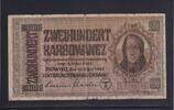 Drittes Reich, Ukraine, 200 Karbowanez Ro.598a, ZWK-54a, KN 6stellig, Serie:1, -