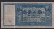 Weimarer Republik, Reichsbank, 100 Mark Ro.44a, DEU-68a, Siegel grün, Papier weiß, Serie: G, -