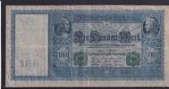 Weimarer Republik, Reichsbank, 100 Mark Ro.44a, DEU-68a, Siegel grün, Papier weiß, Serie: G, -