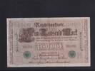 Weimarer Republik, Reichsbank, 1000 Mark Ro.46b, DEU-69b, Siegel grün, KN 7stellig, Serie: D, Udr. Bst. H, -