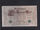 Kaiserreich, Reichsbanknote, 1000 Mark Ro.46b, DEU-69b, Siegel grün, KN 7stellig, Serie: B, Udr. Bst. C, -