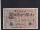Kaiserreich, Reichsbanknote, 1000 Mark Ro.46b, DEU-69b, Siegel grün, KN 7stellig, Serie: B, Udr. Bst. C, -
