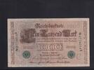 Kaiserreich, Reichsbanknote, 1000 Mark Ro.46b, DEU-69b, Siegel grün, KN 7stellig, Serie: B, Udr. Bst. C, -