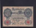Kaiserreich, Reichsbanknote, 20 Mark Ro.47b, DEU-41b, KN 7 stellig Serie: K, Udr. Bst. K, -
