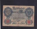 Kaiserreich, Reichsbanknote, 20 Mark Ro.47b, DEU-41b, KN 7 stellig Serie: J, Udr. Bst. D, -