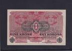 Österreich 1 Krone mit Aufdruck DEUTSCHÖSTERREICH, -