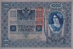 Österreich 1000 Kronen 1902 mit Aufdruck DEUTSCHÖSTERREICH, senkrecht, f... 167.26 元 含税 ＋  75.30 元 运费