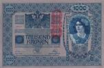Österreich 1000 Kronen 1902 mit Aufdruck DEUTSCHÖSTERREICH, senkrecht, l... 83.59 元 含税 ＋  75.30 元 运费