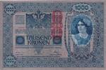 Österreich 1000 Kronen 1902 mit Aufdruck DEUTSCHÖSTERREICH, senkrecht, g... 41.75 元 含税 ＋  75.30 元 运费