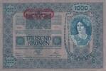 Österreich 1000 Kronen 1902 mit Aufdruck DEUTSCHÖSTERREICH, waagerecht m... 334.60 元 含税 ＋  75.30 元 运费