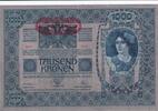 Österreich 1000 Kronen 1902 mit Aufdruck DEUTSCHÖSTERREICH, waagerecht m... 250.93 元 含税 ＋  75.30 元 运费
