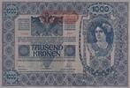 Österreich 1000 Kronen 1902 mit Aufdruck DEUTSCHÖSTERREICH, waagerecht ,... 33.39 元 含税 ＋  75.30 元 运费