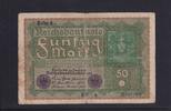 Weimarer Republik, Reichsbank, 50 Mark Ro.62d, DEU-71d, Reihe 4, Serie: HU, -