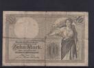 Kaiserreich, Reichsbanknote, 10 Mark Ro.27b, DEU-53b, KN 7 stellig, Serie: O, -