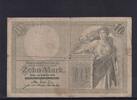 Kaiserreich, Reichsbanknote, 10 Mark Ro.27b, DEU-53b, KN 7 stellig, Serie: Q, -