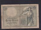 Kaiserreich, Reichsbanknote, 10 Mark Ro.27b, DEU-53b, KN 7 stellig, Serie: R, -