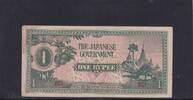 Burma 1 Rupee Japanische Besatzung, -