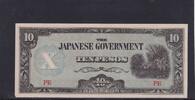 Philippinen 10 Pesos (1942) Japanische Besatzung, gebraucht III-, 41.67 元 含税 ＋  75.16 元 运费