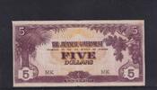 Malaya 5 Dollars Japanische Besatzung, -